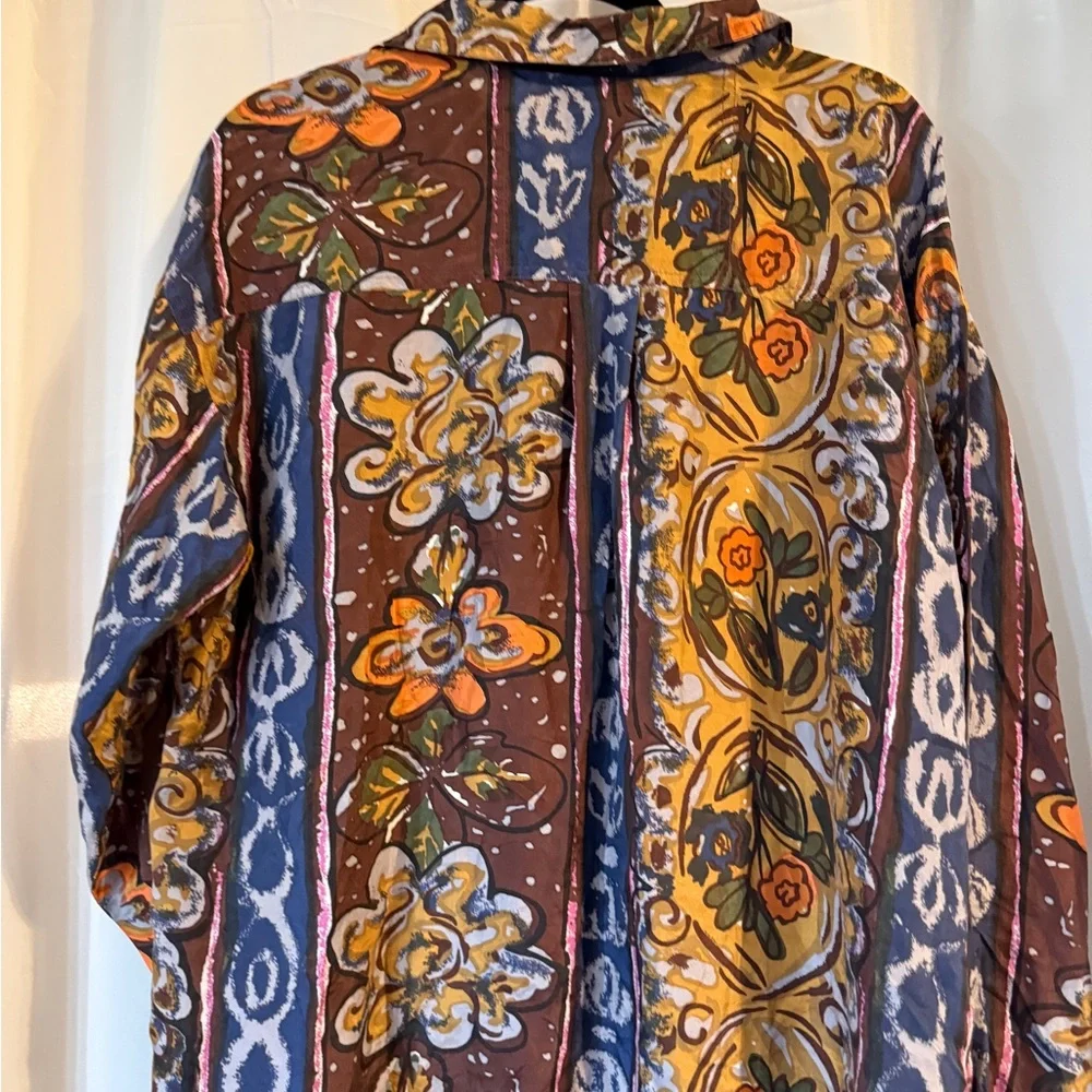 Vintage Protest 100% Silk Button Down – Men’s Small - Picture 9 of 11